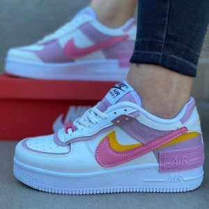 Nike Air Force 1 Shadow – Pink/Yellow/White