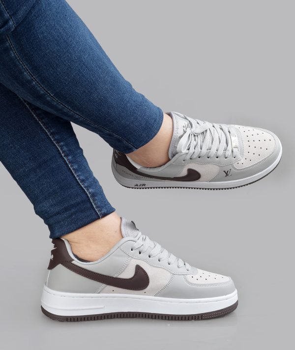 Louis Vuitton-Inspired Air Sneakers – Sky Blue/Black/White Size 37-42 - Image 2