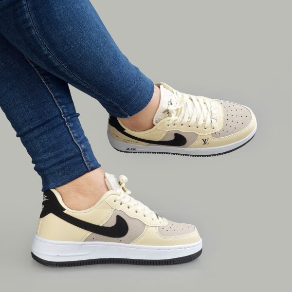 Louis Vuitton-Inspired Air Sneakers – Sky Blue/Black/White Size 37-42 - Image 3