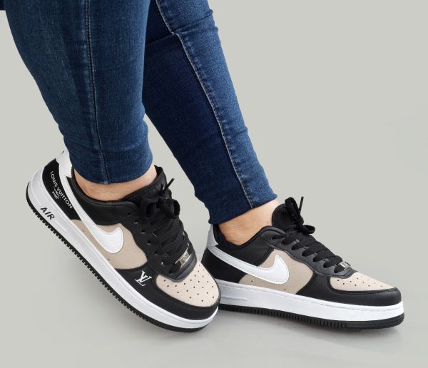 Louis Vuitton-Inspired Air Sneakers – Sky Blue/Black/White Size 37-42 - Image 4