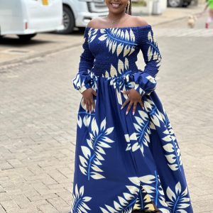 Customized Off-Shoulder Maxi Dress