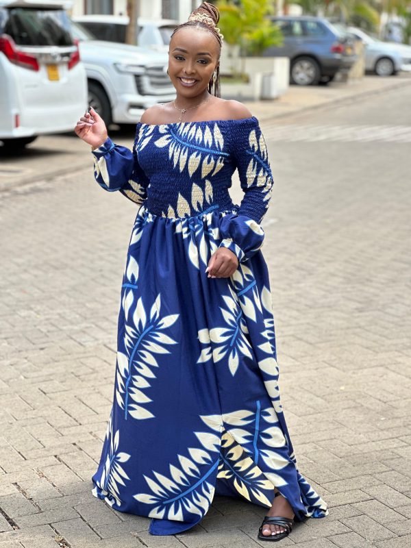 Customized Off-Shoulder Maxi Dress - Image 2