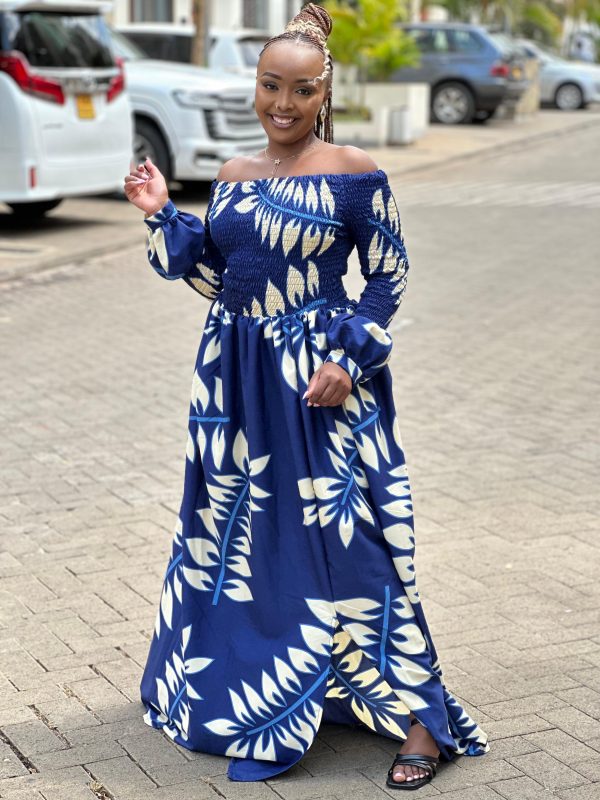 Customized Off-Shoulder Maxi Dress - Image 3
