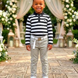 Boys Smart Casual Polo & Pants Set